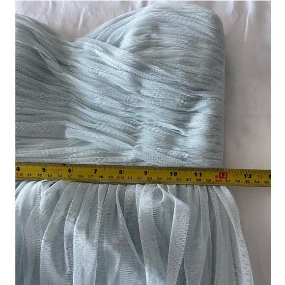 Ever New Melbourne Maxi Strapless Baby Blue Dress Sz 4 - Picture 5 of 11